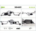 Moteur D'Essuie Glace Avant Pour Peugeot Fiat Citroën 6405-GE 1400456480 6405GE