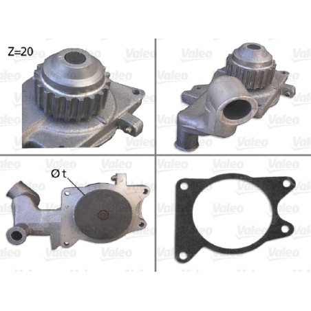 Pompe À Eau Moteur Pour Ford Escort III IV V Fiesta I II Orion 870X-8591-AA