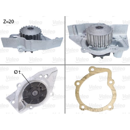 Pompe À Eau Moteur Pour Peugeot Fiat Citroën 1201-50 7554593 1201-61 7666244