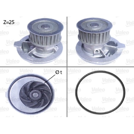 Pompe À Eau Moteur Pour Opel Antara Chevrolet Daewoo Vauxhall 6334000 24409355