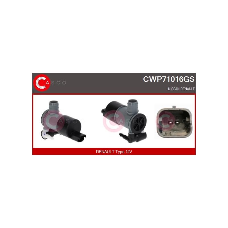 Pompe Lave Glace Pour Renault Austral Espace VI Nissan Qashqai III X-Trail Van