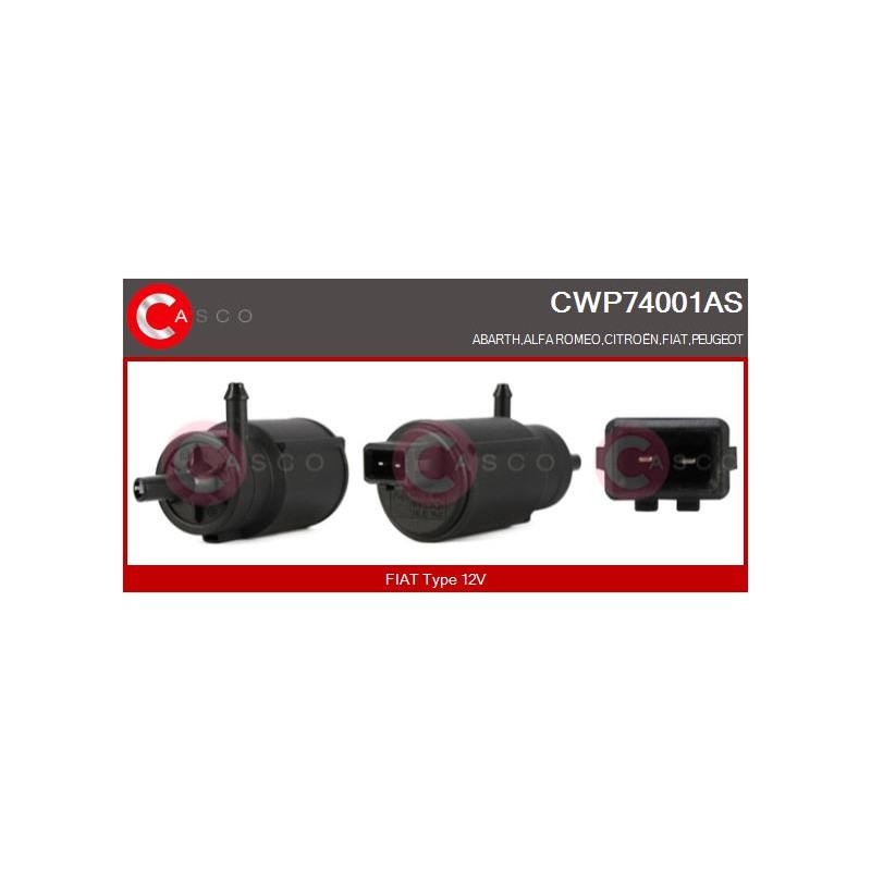 Pompe Lave Glace Pour Peugeot Fiat 500 C Alfa Romeo Citroën 71740987 71744224