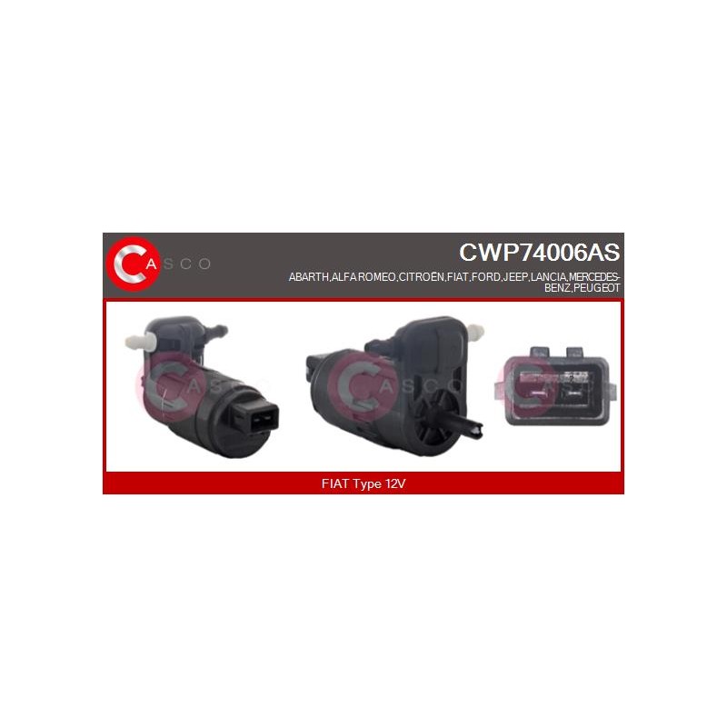 Pompe Lave Glace Pour Peugeot Fiat 500 Alfa Romeo Citroën 55702893 71740942