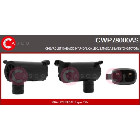 Pompe Lave Glace Pour Toyota Chevrolet Daewoo Evanda Hyundai 8533060140 96190259