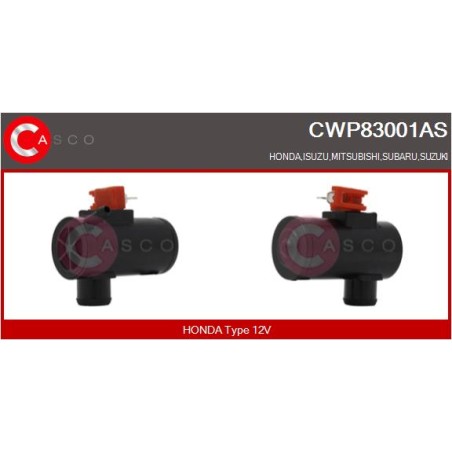 Pompe Lave Glace Pour Suzuki Honda Isuzu Mitsubishi 3841065J00 38512679013