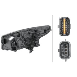 Projecteur Principal Avant Droit Pour Opel Vivaro B 93461905 95527866