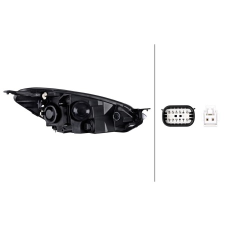 Projecteur Principal Avant Gauche Pour Ford Fiesta VII 2272968 K1BB-13101-AB