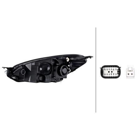 Projecteur Principal Avant Droit Pour Ford Fiesta VII 2272964 K1BB-13100-AB