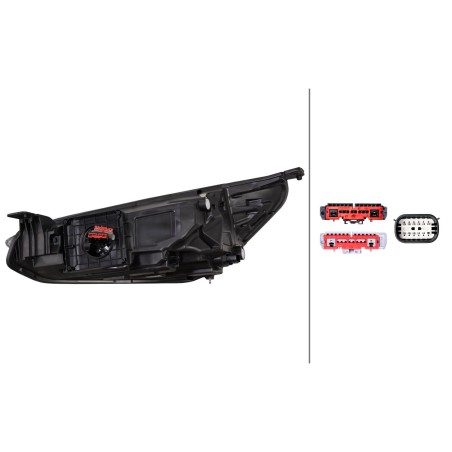Projecteur Principal Avant Droit Pour Ford Focus IV 2434042 JX7B-13E014-CE
