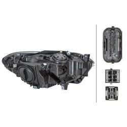Projecteur Principal Avant Gauche Pour BMW Série 1 F20 F21 63117229679