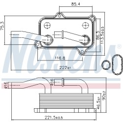 Radiateur Refroidisseur D'Huile Pour MERCEDES Classe C T-Model E G M R S CLK CLS