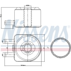 Radiateur Refroidisseur D'Huile Pour Peugeot Fiat Suzuki Citroën 1103G7 1103H4