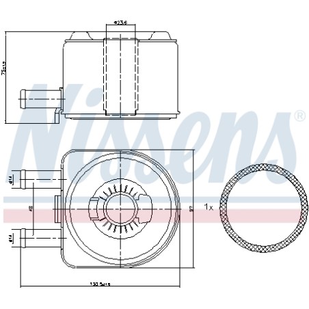 Radiateur Refroidisseur D'Huile Pour Peugeot Fiat Suzuki Citroën 1103G7 1103H4