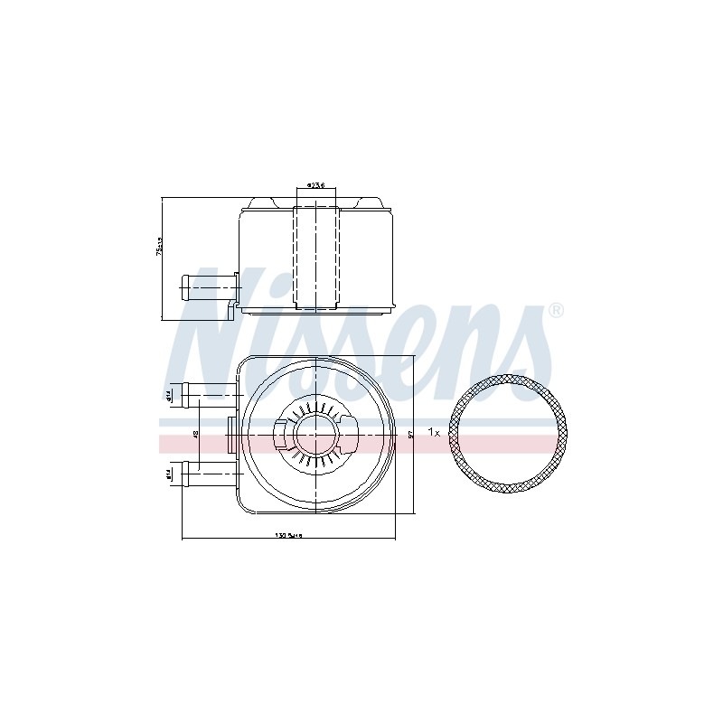 Radiateur Refroidisseur D'Huile Pour Peugeot Fiat Suzuki Citroën 1103G7 1103H4