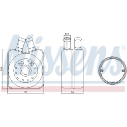 Radiateur Refroidisseur D'Huile Pour VW Bora Audi Seat Skoda 078.117.021A
