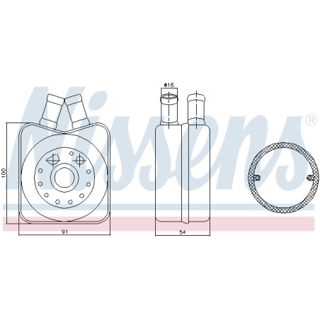 Radiateur Refroidisseur D'Huile Pour VW Bora Audi Seat Skoda 078.117.021A