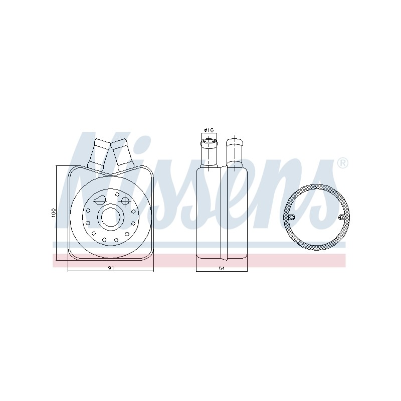 Radiateur Refroidisseur D'Huile Pour VW Bora Audi Seat Skoda 078.117.021A