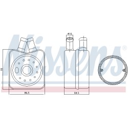 Radiateur Refroidisseur D'Huile Pour VW Bora Audi Seat Ford 028117021B 1691384