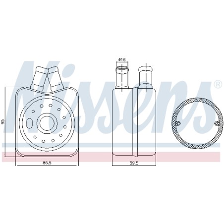 Radiateur Refroidisseur D'Huile Pour VW Bora Audi Seat Ford 028117021B 1691384
