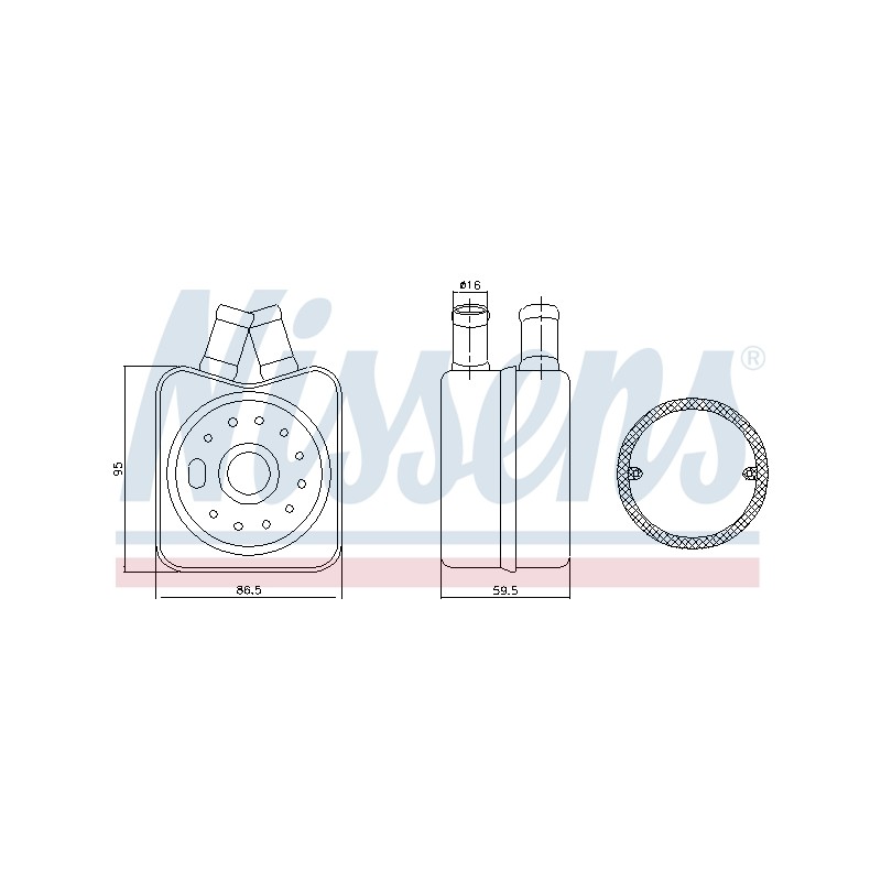 Radiateur Refroidisseur D'Huile Pour VW Bora Audi Seat Ford 028117021B 1691384