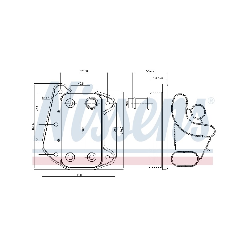 Radiateur Refroidisseur D'Huile Pour Chrysler Jeep MERCEDES 5104010AA 6111880301