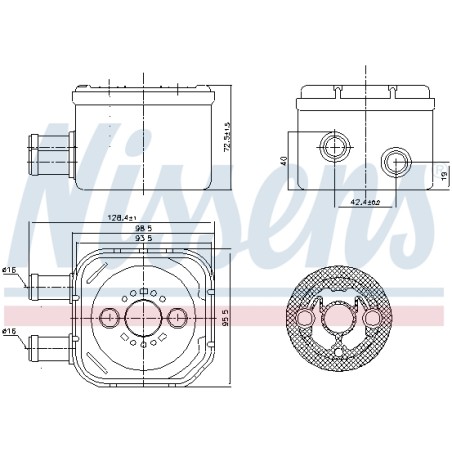 Radiateur Refroidisseur D'Huile Pour VW Bora Audi Seat Ford 028117021 028117021E