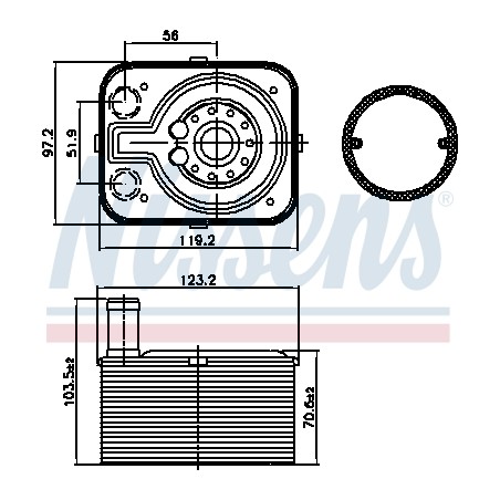 Radiateur Refroidisseur D'Huile Pour VW Audi Seat Ford 038117021A 038117021B