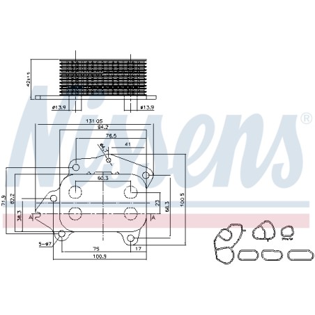 Radiateur Refroidisseur D'Huile Pour Peugeot Ford Toyota Suzuki 1103K0 1145941