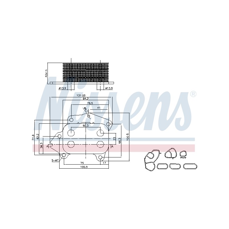 Radiateur Refroidisseur D'Huile Pour Peugeot Ford Toyota Suzuki 1103K0 1145941