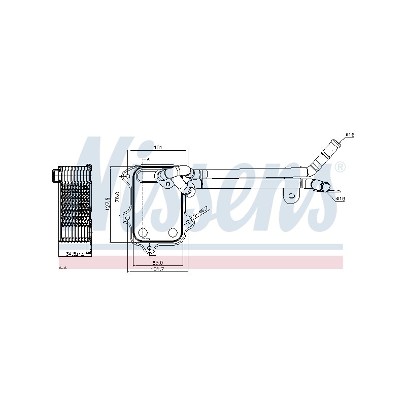Radiateur Refroidisseur D'Huile Pour VW Audi Seat Skoda 03C117021D 03C117021E
