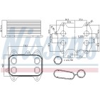 Radiateur Refroidisseur D'Huile Pour VW Audi Seat Skoda 03L117021C 03L117021B