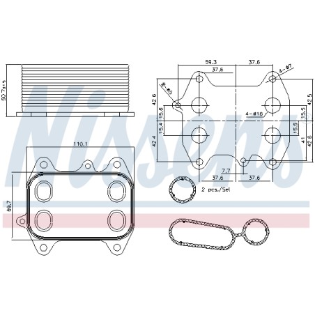 Radiateur Refroidisseur D'Huile Pour VW Audi Seat Skoda 03L117021C 03L117021B