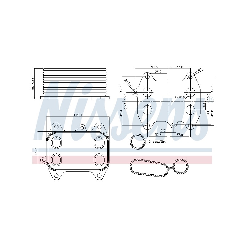 Radiateur Refroidisseur D'Huile Pour VW Audi Seat Skoda 03L117021C 03L117021B