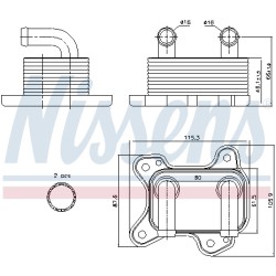 Radiateur Refroidisseur D'Huile Pour Opel Chevrolet Vauxhall 650616 97223705