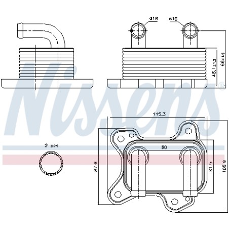 Radiateur Refroidisseur D'Huile Pour Opel Chevrolet Vauxhall 650616 97223705