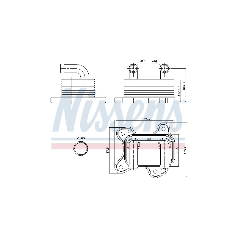 Radiateur Refroidisseur D'Huile Pour Opel Chevrolet Vauxhall 650616 97223705