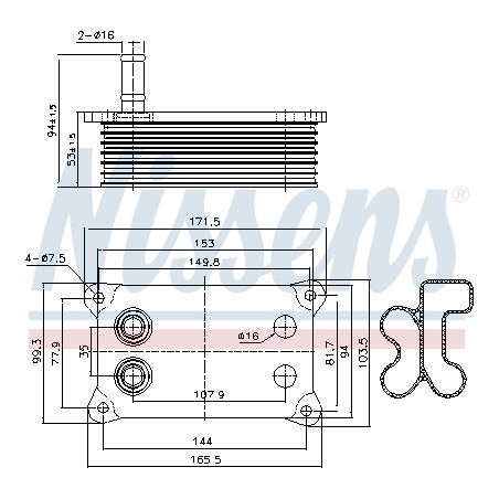 Radiateur Refroidisseur D'Huile Pour Ford Jaguar Land Rover 1C1Q6B624AD LR004426