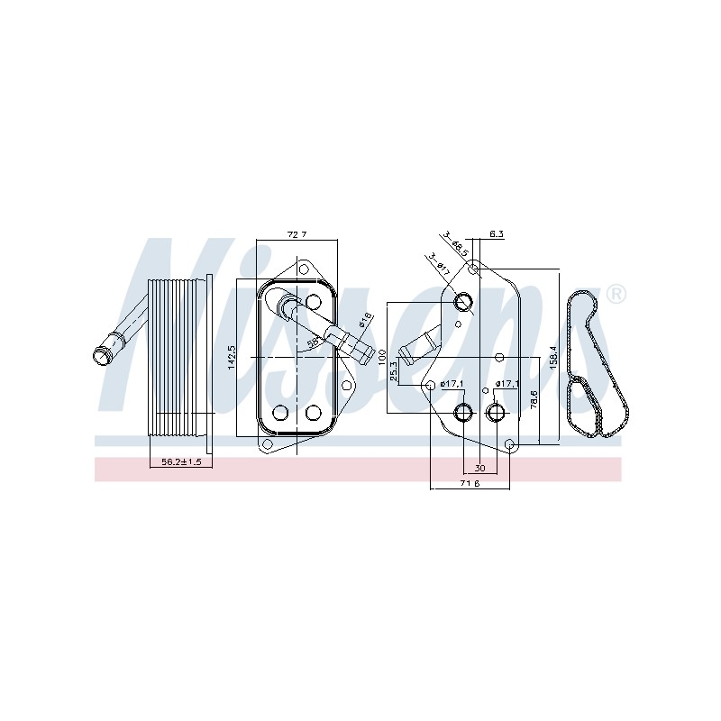 Radiateur Refroidisseur D'Huile Pour BMW E61 F07 F10 F11 6 E63 E64 11427525333