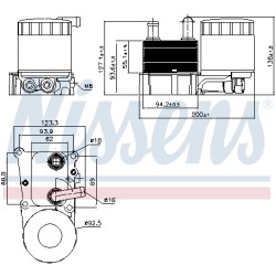 Radiateur Refroidisseur D'Huile Pour Ford C-Max Fiesta IV Focus II 1420678