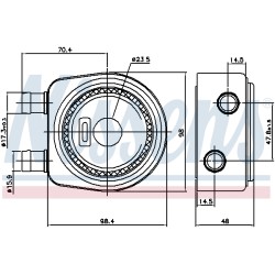 Radiateur Refroidisseur D'Huile Pour Renault 19 I II Dacia Opel Nissan 4435064