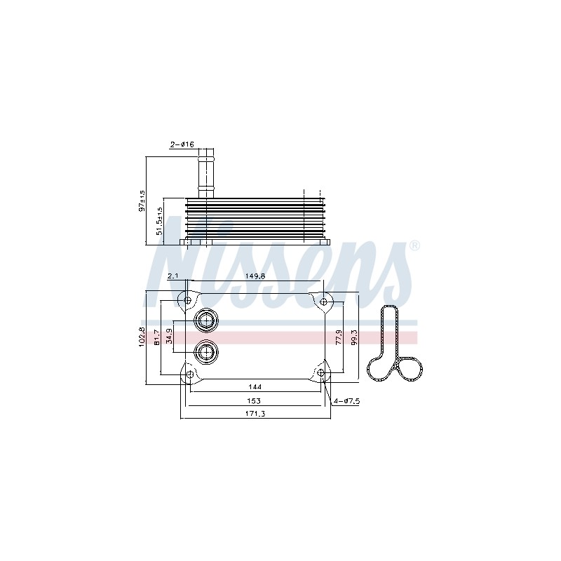Radiateur Refroidisseur D'Huile Pour Ford Transit Land Rover Defender Cabrio