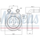 Radiateur Refroidisseur D'Huile Pour Peugeot 206 306 Partner Citroën Berlingo