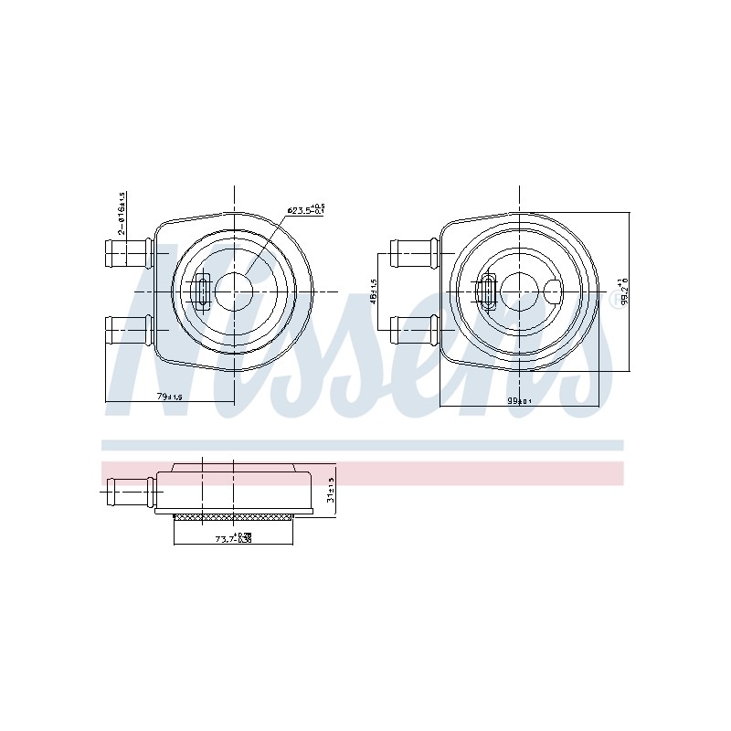 Radiateur Refroidisseur D'Huile Pour Renault 19 I II 21 Clio Express 7700114036
