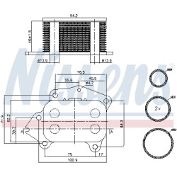 Radiateur Refroidisseur D'Huile Pour Peugeot Opel Fiat Ford 3M5Q6A642AA 1103L1