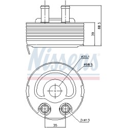 Radiateur Refroidisseur D'Huile Pour Nissan Almera II Hatchback Tino 213055M300