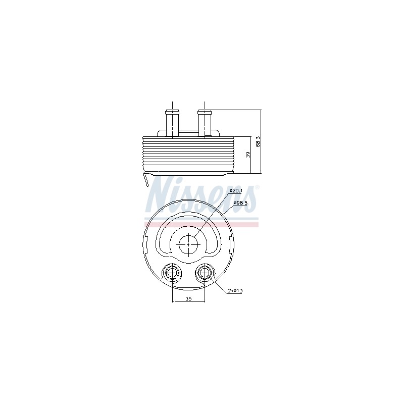 Radiateur Refroidisseur D'Huile Pour Nissan Almera II Hatchback Tino 213055M300