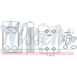 Radiateur Refroidisseur D'Huile Pour Opel Fiat Doblo Alfa Romeo Chevrolet 650229