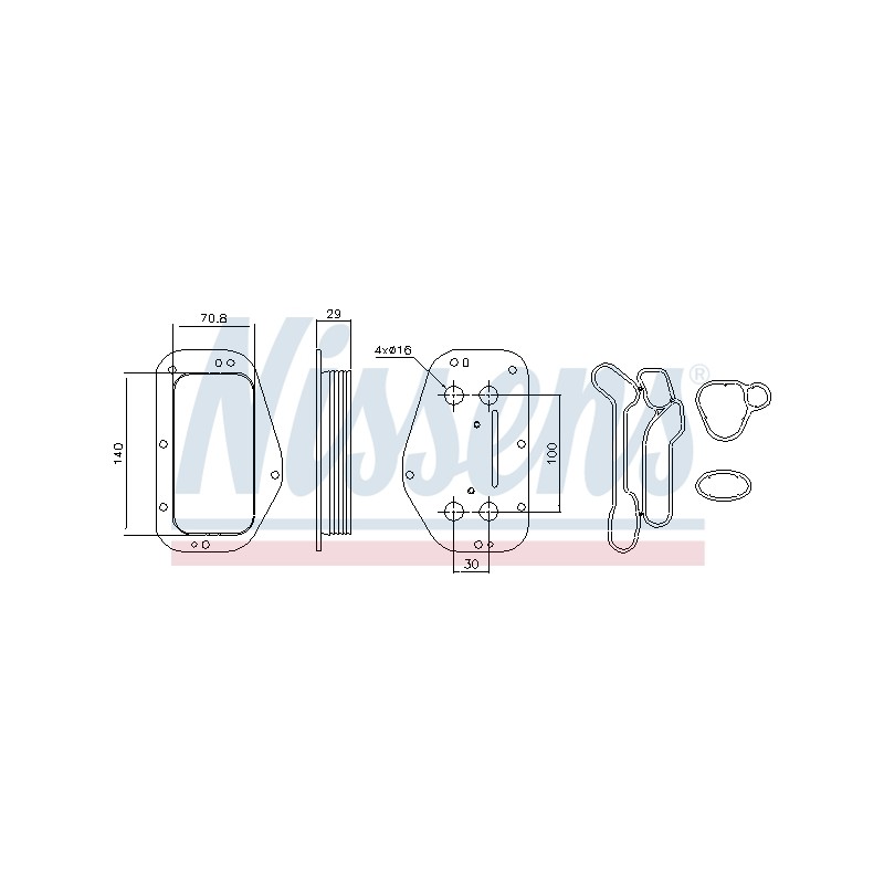 Radiateur Refroidisseur D'Huile Pour Opel Fiat Alfa Romeo Chevrolet 55355603