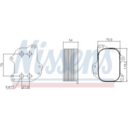 Radiateur Refroidisseur D'Huile Pour VW Audi A1 Seat Skoda 03N115389B 03N115389A
