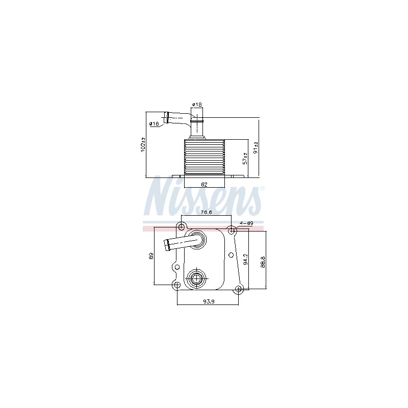 Radiateur Refroidisseur D'Huile Pour Ford Fiesta IV Focus Turnier 1S4Q6B624AB